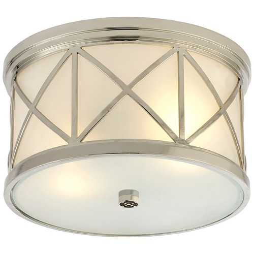 Visual Comfort Signature Collection Suzanne Kasler Montpelier Flush Mount in Nickel by Visual Comfort Signature SK4010PNFG