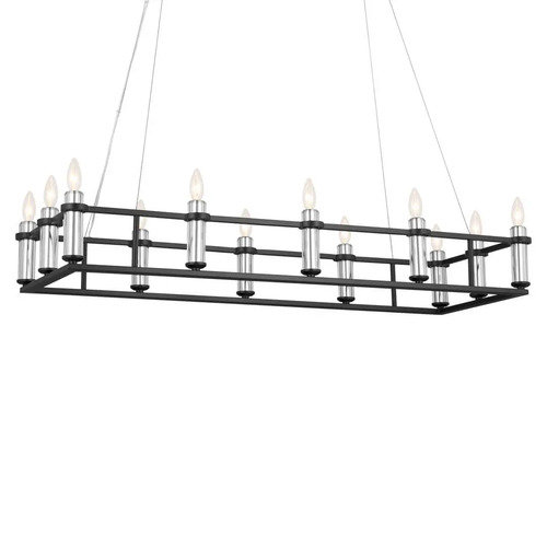 Rosalind Linear Chandelier in Black by Kichler Lighting