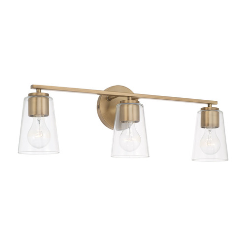 HomePlace by Capital Lighting Portman 3-Light Bath Light in Brass by HomePlace by Capital Lighting 148631AD-537