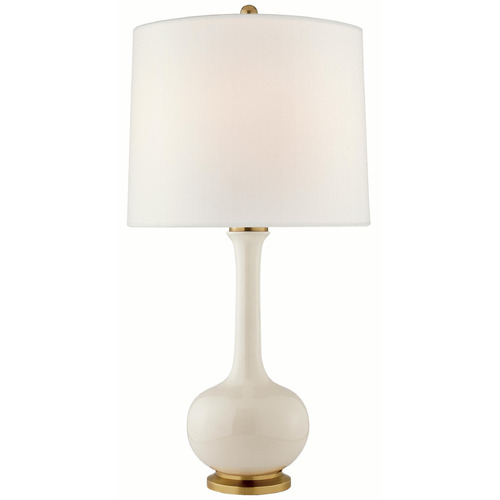 Visual Comfort Signature Collection Coy Ivory Table Lamp with Drum Shade