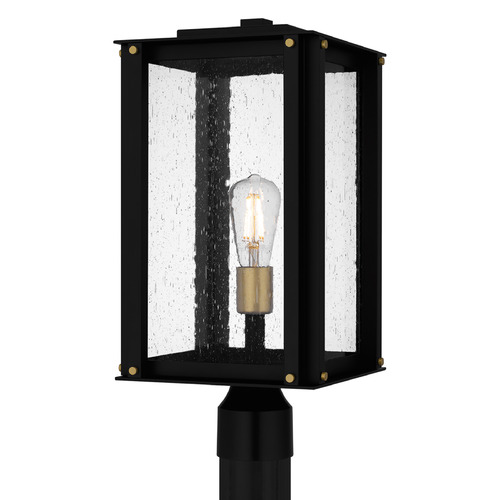 Quoizel Lighting Robbins Matte Black Post Light