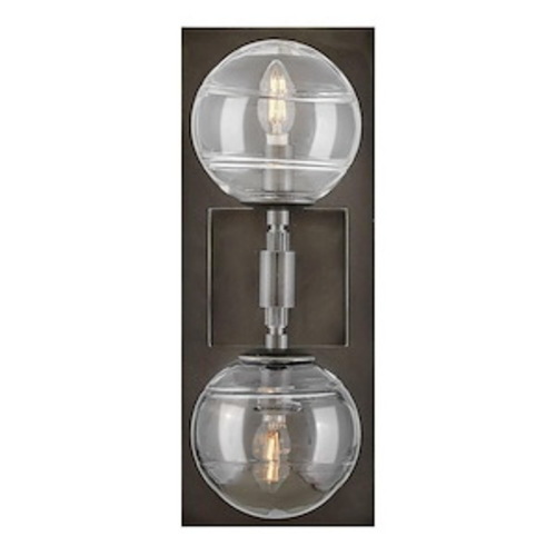 Oberon 2-Light Wall Sconce in Black Oxide by Fredrick Ramond