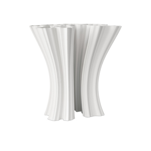 Godet Vase in White by Currey & Company