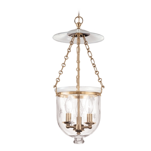 Hudson Valley Lighting Hampton Pendant in Aged Brass by Hudson Valley Lighting 252-AGB-C3