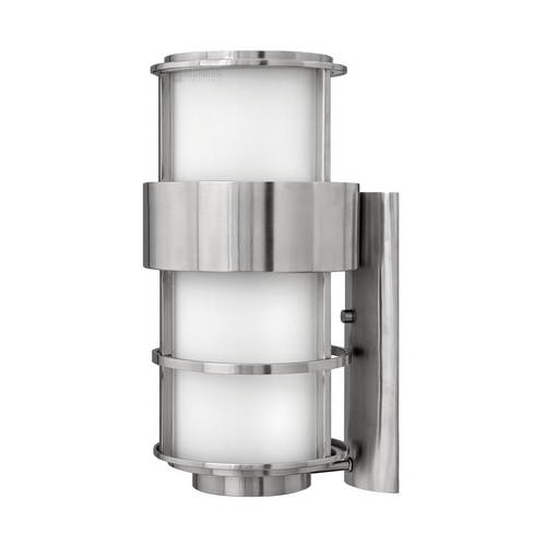 Modern Outdoor Wall Light with Etched in Stainless Steel by Hinkley Lighting