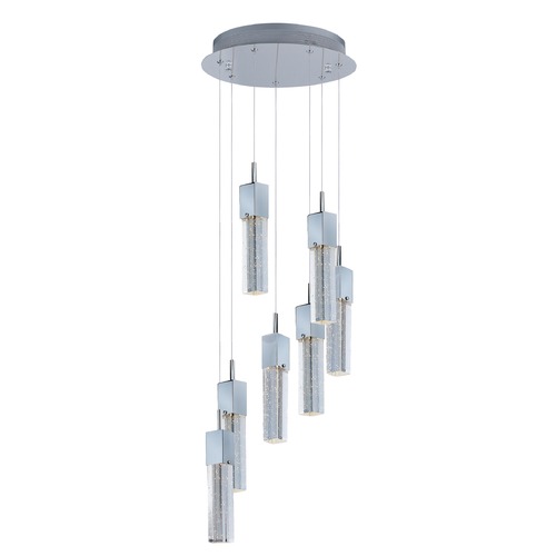 ET2 Lighting Fizz III 7-Light LED Pendant in Polished Chrome by ET2 Lighting E22767-89PC