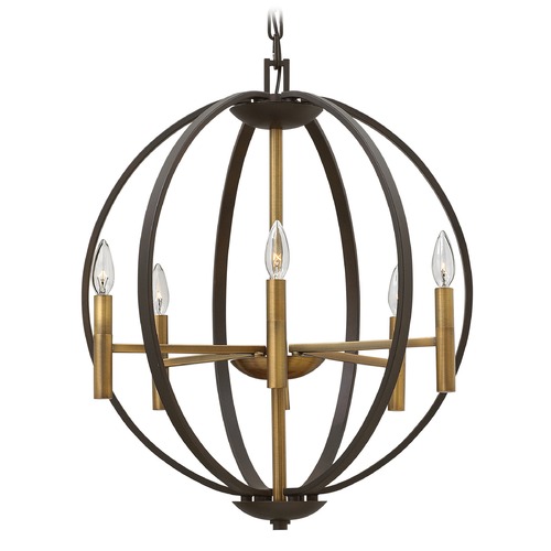 Euclid 6-Light Chandelier in Spanish Bronze by Hinkley Lighting