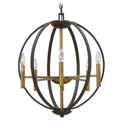 Hinkley Euclid 6-Light Chandelier in Spanish Bronze by Hinkley Lighting 3466SB