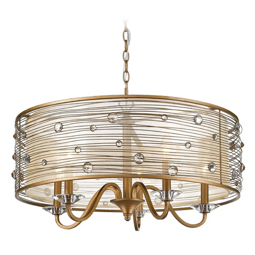 Golden Lighting Joia 5-Light Chandelier in Peruvian Gold by Golden Lighting 1993-5PG