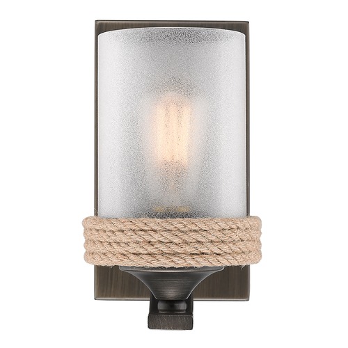 Chatham Wall Sconce in Gunmetal Bronze by Golden Lighting