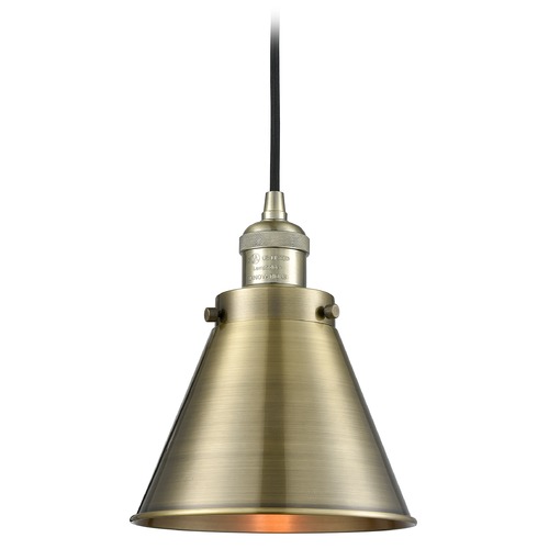 Appalachian Antique Brass Mini Pendant by Innovations Lighting
