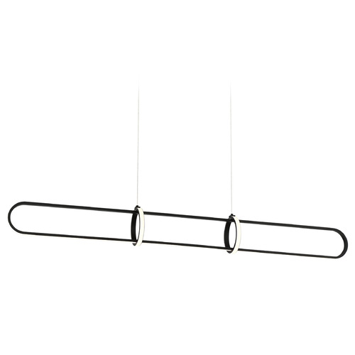 Berkley 47-Inch Linear LED Pendant in Black by Eurofase Lighting