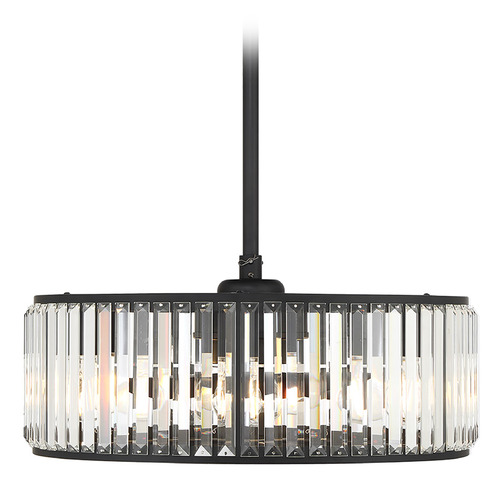 Savoy House Lighting Janus Matte Black LED Ceiling Fan with Light