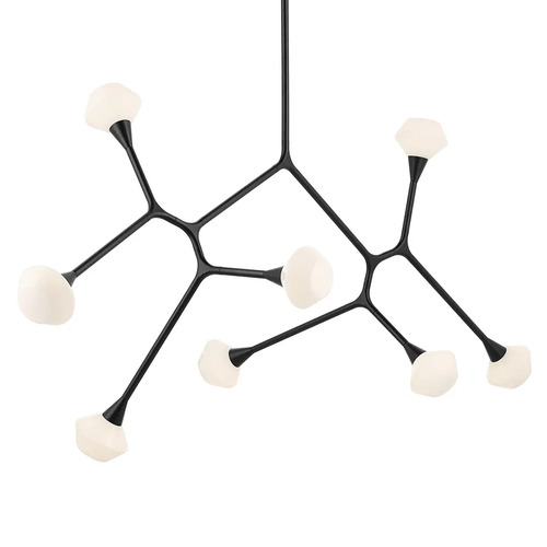 Cassius 32-Inch Convertible Chandelier in Black by Kichler Lighting