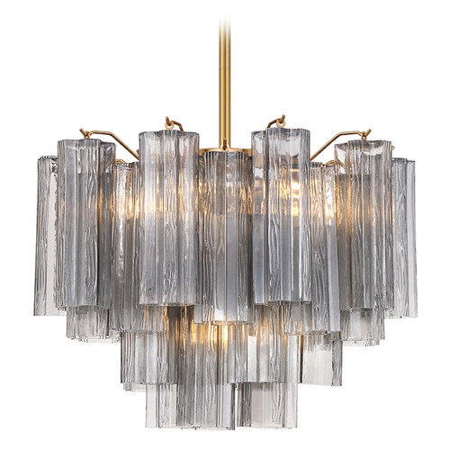 Crystorama Lighting Crystorama Lighting Addis Aged Brass Mini-Chandelier ADD-306-AG-SM