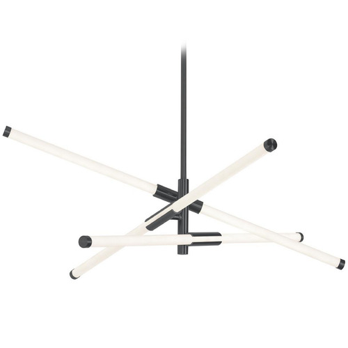 Afx Lighting Rusnak Black LED Pendant Light with Cylindrical Shade