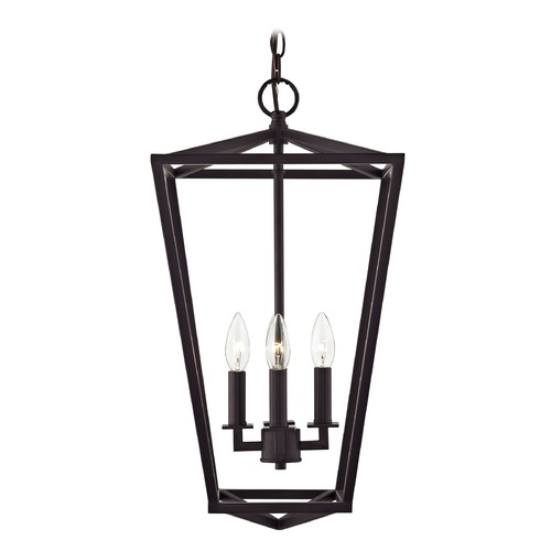 Design Classics Lighting Lantern Pendant Light 4-Lt 23-Inch Tall Bronze 1798-30/30