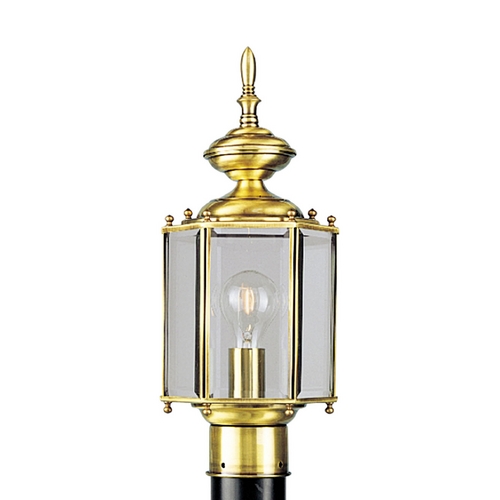 BrassGuard Post Light in Polished Brass by Progress Lighting