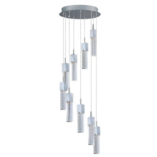 ET2 Lighting Fizz III LED 9-Light Pendant in Polished Chrome by ET2 Lighting E22769-89PC