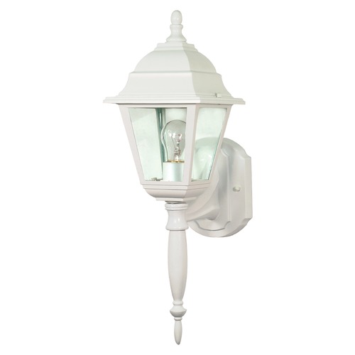 Briton White Outdoor Wall Light by Nuvo Lighting