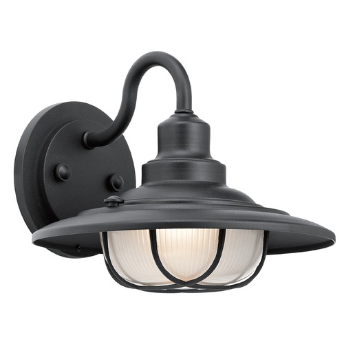 Harvest Ridge 11-Inch Wide Outdoor Wall Light in Textured Black by Kichler Lighting