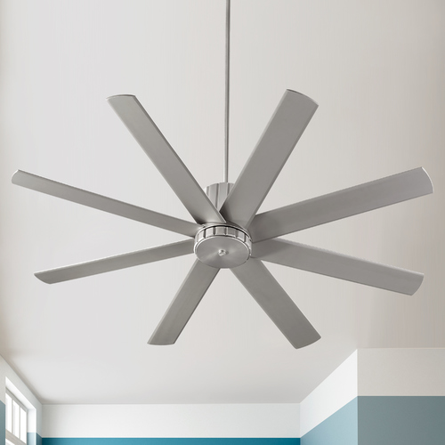 Quorum Lighting 60-Inch Proxima Satin Nickel Fan With Satin Nickel Blades by Quorum Lighting 96608-65