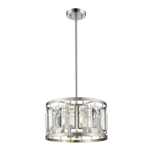 Z-Lite Mersesse Brushed Nickel Pendant by Z-Lite 6007-15BN