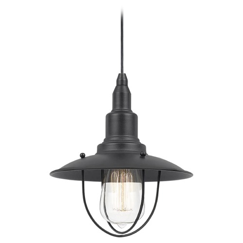 Matteo Lighting Clarkson Series Matte Black Mini Pendant by Matteo Lighting C54113MB