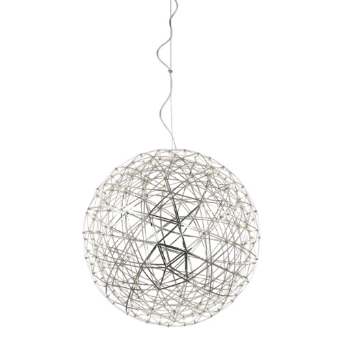 Manhattan 30-Inch LED Orb Chandelier in Chrome by Matteo Lighting