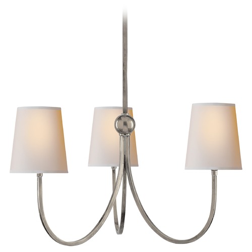 Visual Comfort Signature Collection Thomas OBrien Reed Chandelier in Antique Nickel by Visual Comfort Signature TOB5009ANNP