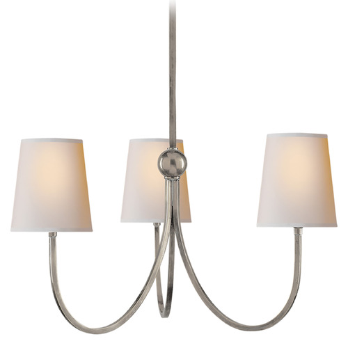 Visual Comfort Signature Collection Thomas OBrien Reed Chandelier in Antique Nickel by Visual Comfort Signature TOB5009ANNP