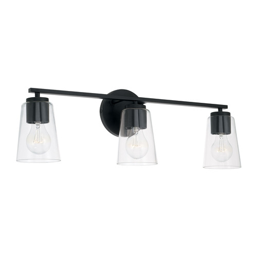 Portman 3-Light Bath Light in Black by HomePlace by Capital Lighting
