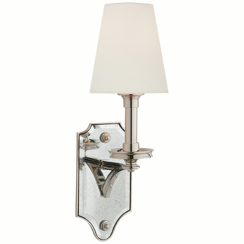 Visual Comfort Signature Collection Thomas OBrien Verona Sconce in Nickel by Visual Comfort Signature TOB2330PNL
