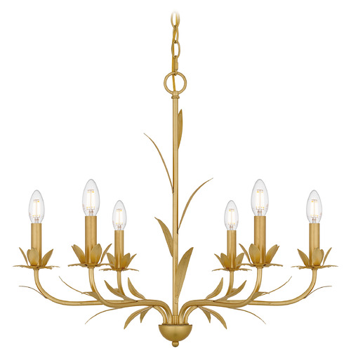 Quoizel Lighting Quoizel Lighting Maria Gold Leaf Chandelier MAA5027GFL