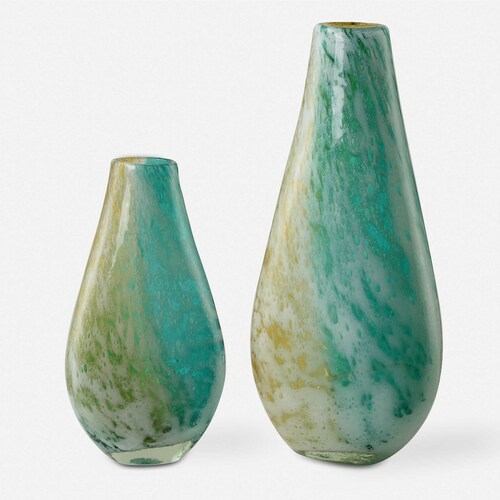 Uttermost Lighting The Uttermost Company Carolyn Kinder High Tide Blue Vase 18157