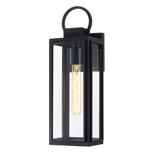 Matteo Lighting Crosby Matte Black Outdoor Wall Light
