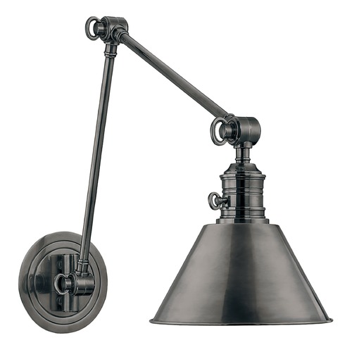 Hudson Valley Lighting Garden City Swing Arm Lamp in Antique Nickel by Hudson Valley Lighting 8323-AN