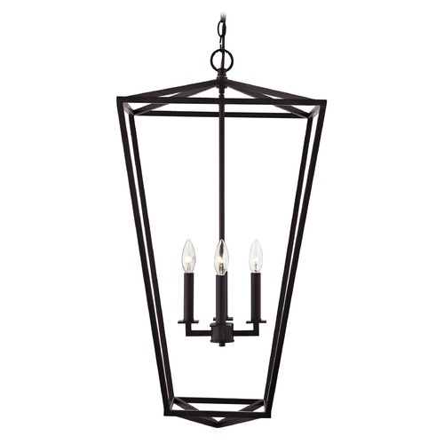 Design Classics Lighting Lantern Pendant Light 4-Lt 33-Inch Tall Bronze 1799-30/30