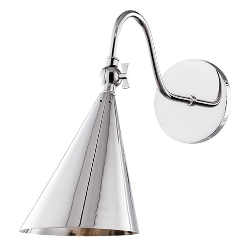 Mitzi by Hudson Valley Lupe Polished Nickel Sconce by Mitzi by Hudson Valley H285101-PN