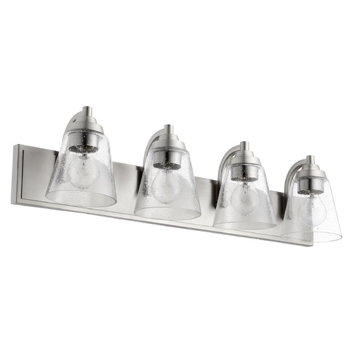 Satin Nickel Bathroom Light by Quorum Lighting