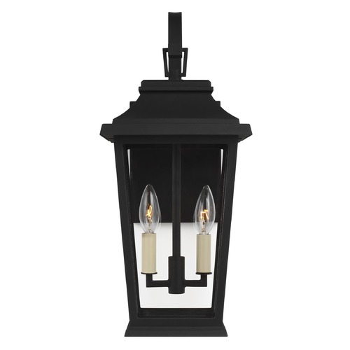 Visual Comfort Studio Collection Warren 2-Light Textured Black Outdoor Wall Lantern by Visual Comfort Studio OL15401TXB