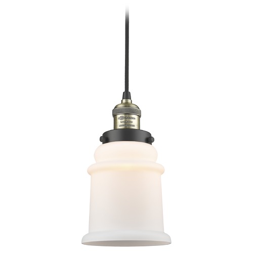 Canton Black Antique Brass Mini Pendant by Innovations Lighting