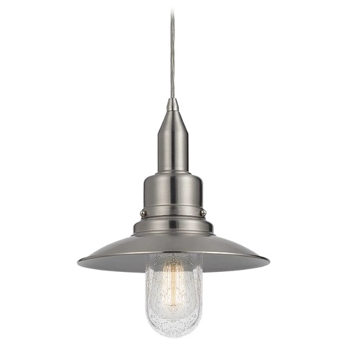 Matteo Lighting Clarkson Series Brushed Nickel Pendant by Matteo Lighting C54114BN