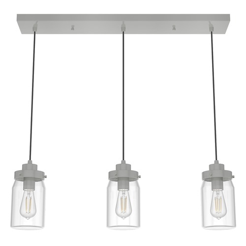 Devon Park Brushed Nickel Multi-Light Pendant by Hunter Fan Company
