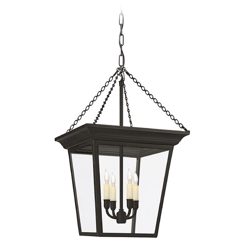 Visual Comfort Signature Collection E.F. Chapman Cornice Small Lantern in Blackened Rust by Visual Comfort Signature SL5871BR