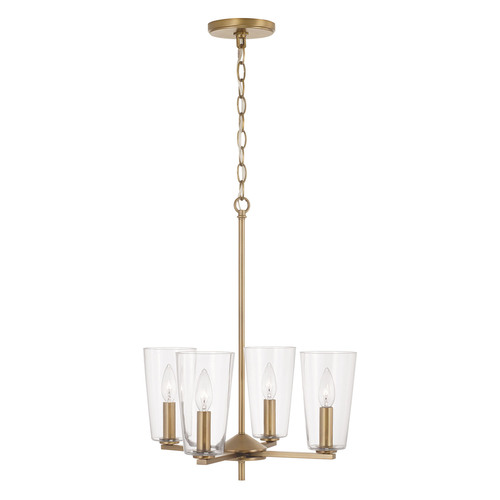 HomePlace by Capital Lighting Portman Mini Chandelier in Brass by HomePlace by Capital Lighting 348641AD-538