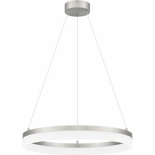 Cohen 23.50-Inch LED Pendant in Brushed Nickel by Quoizel Lighting