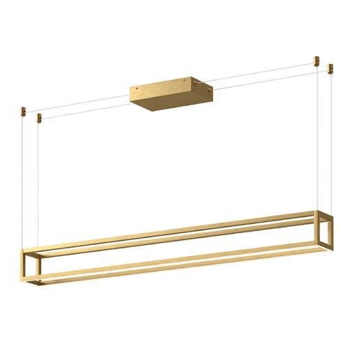 Kuzco Lighting Plaza Brushed Gold LED Island Light