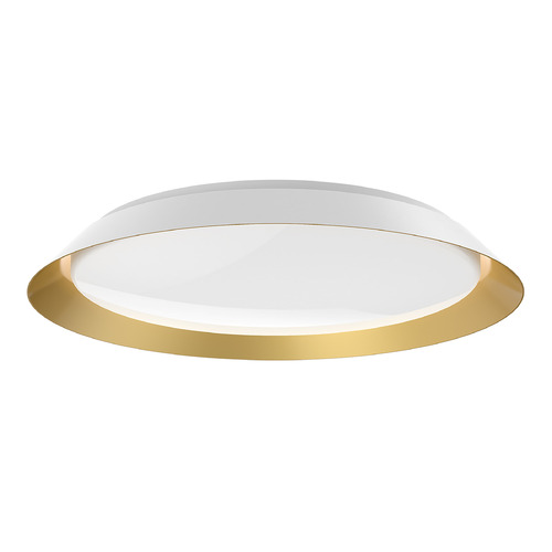 Kuzco Lighting Jasper White & Gold LED Flushmount Light