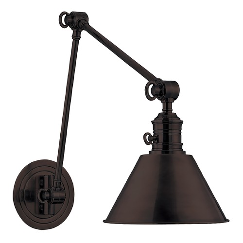 Garden City Swing Arm Lamp in Old Bronze by Hudson Valley Lighting
